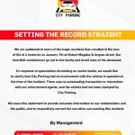 City Parking sets record straight on Robert Mugabe accident